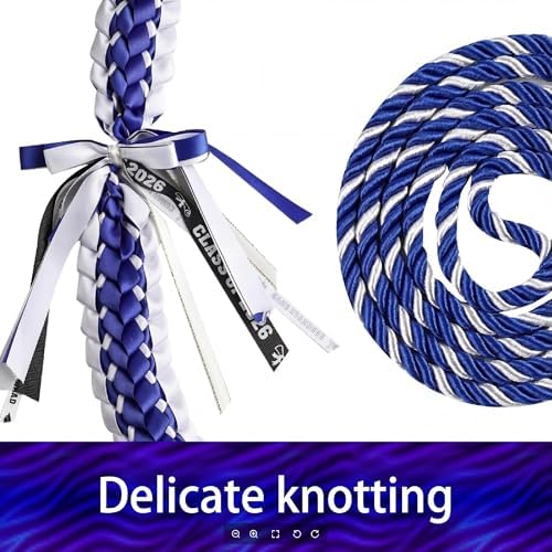 TFTAFAN Graduation Leis and Graduation Honor Cords Class of 2026 Graduation Ribbon Lei Graduation Necklace Braided Necklaces gift for Student Gifts Party Supplies - Image 3