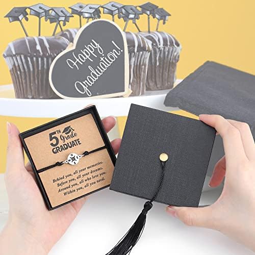 SAM & LORI Unique Grad Cap Box 2026 Graduation Gifts for Her/Him - Adjustable Unisex Bracelet for Primary/Middle School/High School/College Grads - Image 2