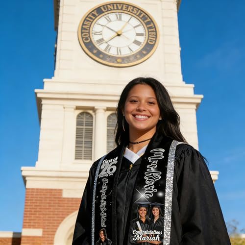 Custom Graduation Stole for Class of 2026 Personalized Unisex Graduation Sash Unique Gifts for Him Her - Image 6