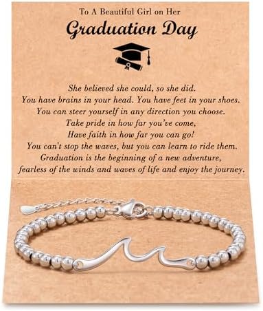 Tarsus Graduation Gifts for Her, Through Waves of Life, Class of 2026, 8th Grade, High School, College, Masters Degree, Graduation Bracelet for Friend Daughter Sister Granddaughter... by Tarsus