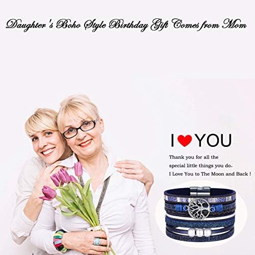 Desimtion Leather Wrap Bracelets for Women, Hidden Inspirational Message - Image 6