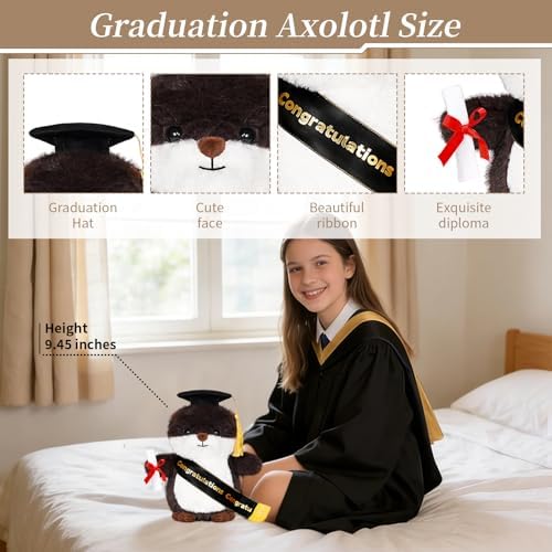 Graduation Decorations 2026 Otter Plush，9.45 Inch Class of 2026 Graduation Plush Otter Stuffed Animal,Cute Graduation Gifts for Kindergarten, High School, and College Graduates (Otter) - Image 4