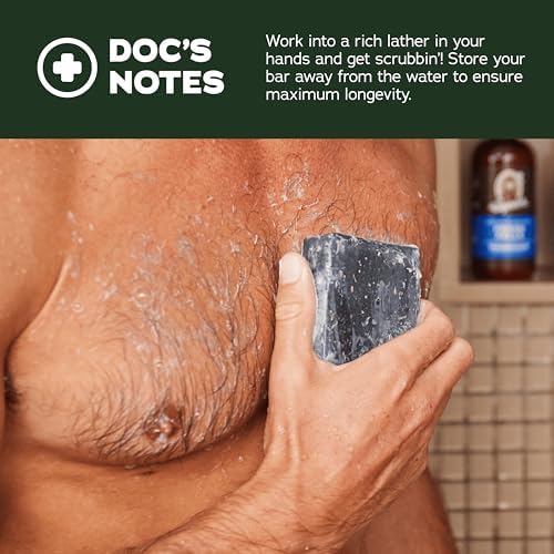Dr. Squatch Natural Men’s Bar Soap, Body Soap Bar (5oz, 3-Pack) - Image 3