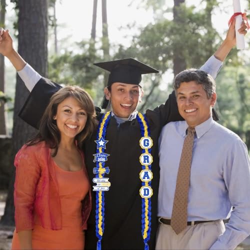 Tifeson Graduation Leis Decorations 2026 - Handmade Double Braided Graduation Ribbon Leis with Glitter Pins for Him Her High School College Congrats Grad Gifts Party Supplies - Image 5