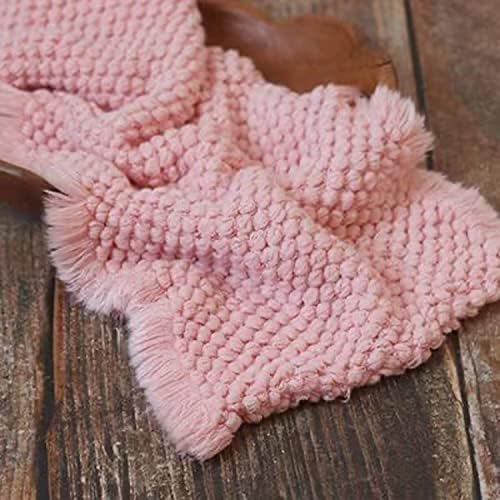 Zeroest Newborn Baby Photography Props Basket Filler Blanket (Pink) - Image 2
