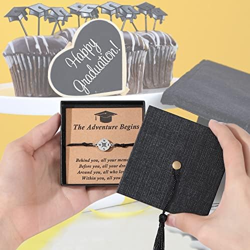 SAM & LORI Unique Grad Cap Box 2026 Graduation Gifts for Her/Him - Adjustable Unisex Bracelet for Primary/Middle School/High School/College Grads - Image 2