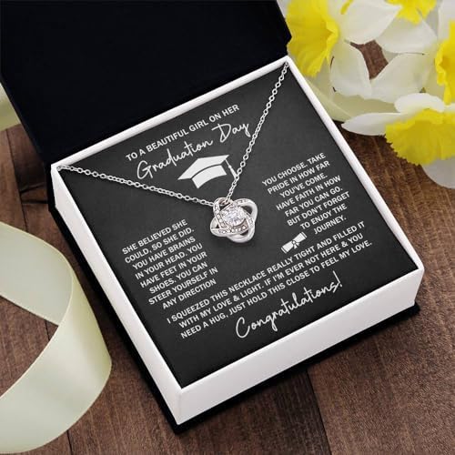 2025 Graduation Gifts for Her | Inspirational Graduation Necklace with Message Card & Gift Box | Jewelry for Women, Daughter, Girlfriend, Sister, Classmate | High School & College Grad Gift - Image 2