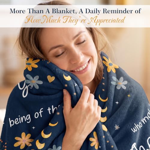 WRAPIX Thank You Gifts for Women Men - Soft Fleece Throw Blanket 60x80 in - Image 3