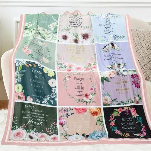 Christian Gifts for Women, Religious Birthday Blanket 60"X50" - Image 2