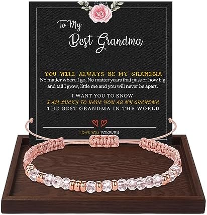 Morse Code Bracelets for Women Mothers Day Gifts 2026 Graduation Gifts Mom Birthday Gift Pink Braided Bracelets Teen Trendy Stuff Inspirational Best Friend Birthday Gifts for Daughter Girlfriend Christmas Stocking Stuffers Jewelry by BTYSUN