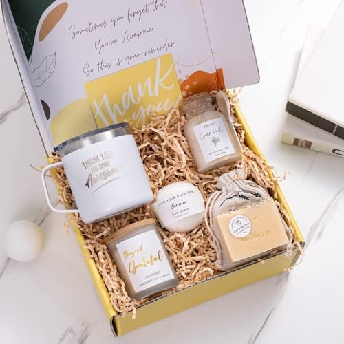 Thank You Gifts for Women Spa Thoughtful Unique Office Gift for Coworkers Nurse Friends Men Boss Employee Secretary Hostess Teacher Mom Principal Appreciation Gift Boxes Coffee Mug Holiday Gift Basket - Image 2
