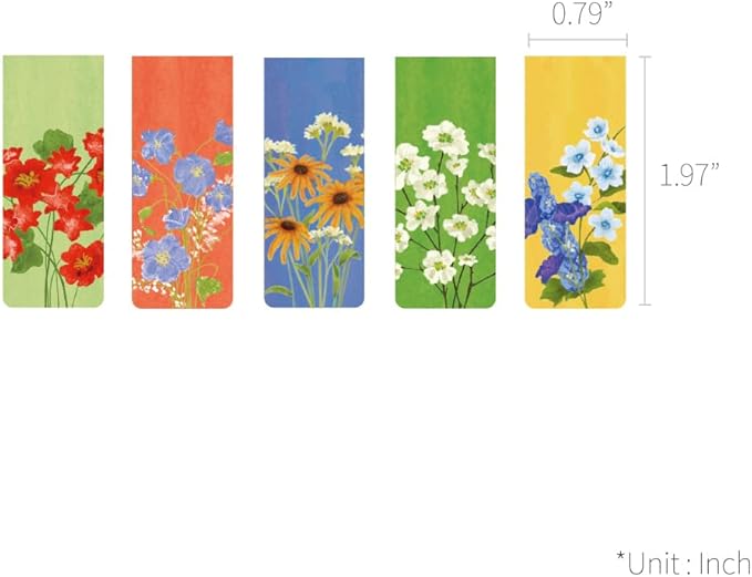Magnetic Bookmarks Set - A (Olivia's Flowers Ver.3)