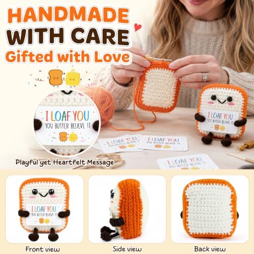 OASSIE Anniversary Wedding Gifts for Women Men - Positive Crochet Toast - Image 3