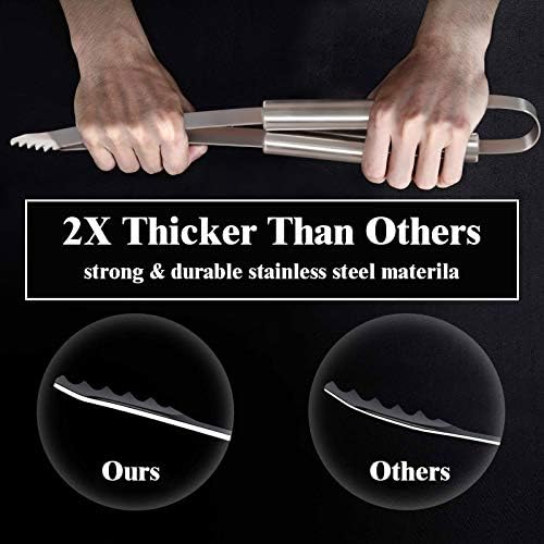 Romanticist 23pcs Stainless Steel BBQ Grill Tools & Accessories Kit, Silver - Image 4
