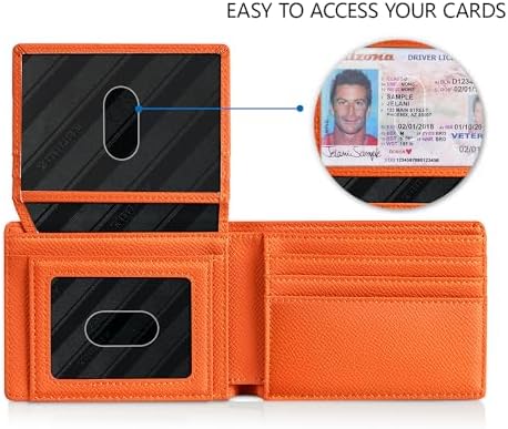 RUNBOX Wallet for Men -Slim Rfid Leather Mens Bifold Novelty Wallets 2 ID Window With Gift Box Men's Accessories - Image 2