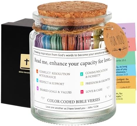 Bible Verse Jar,Scripture Prayer Cards Holy Prayer Jar,Bible Accessories by Qunrwe
