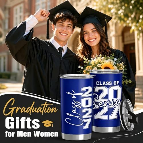 Class of 2027 Senior Night Gifts for Men Women 20oz Seniors Year Tumbler - Image 2
