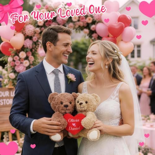 Personalized Teddy Bear with Name & Text- Custom Stuffed Animal 2 Pack - Image 3