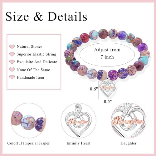 Gifts for Women Faith Cross Bracelet, Unique Amazonite Bracelets for Women - Image 4