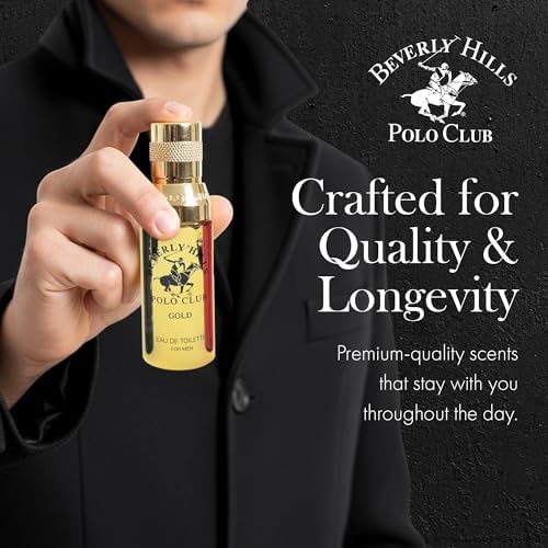 Beverly Hills Polo Club 5 Piece Mini Gift Set Exclusive for Men, EDT Eau De Toilette 5 Mini 0.5oz Bottles - Image 5