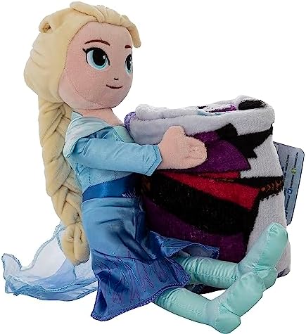 Northwest Frozen 2 Friends in Leaves Character Hugger Pillow & Silk Touch Throw Blanket Set, 40" x 50" - Image 3