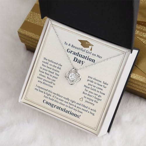 2025 Graduation Gifts for Her | Inspirational Graduation Necklace with Message Card & Gift Box | Jewelry for Women, Daughter, Girlfriend, Sister, Classmate | High School & College Grad Gift - Image 6