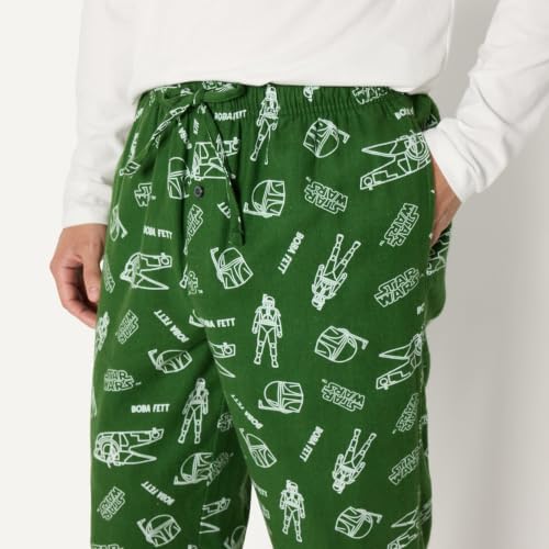 Amazon Essentials Disney | Marvel | Star Wars Men's Soft & Comfortable Flannel Pajama Sleep Sets - Image 4