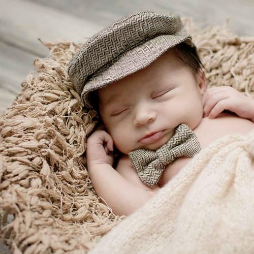 D&J DON&JUDY Hand Crochet Round Blanket with Fringe Newborn Photography Props - Image 2