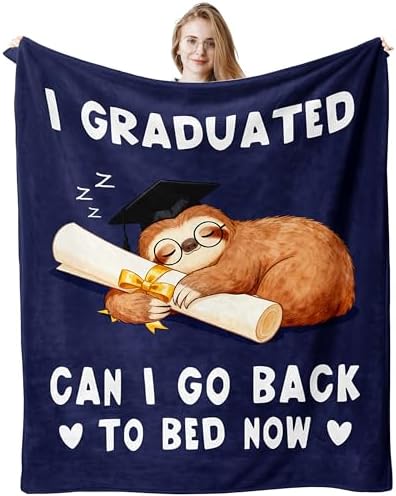 Graduation Gifts for Women Her Him, Graduation Blanket 50"X60" by Ebmdsia