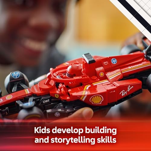 LEGO Speed Champions Ferrari SF-24 F1 Race Car Toys - Building Sets for Kids, Boys & Girls, Ages 10+ - Ferrari F1 Model Car Kits for Display or Play - Gift Ideas for Birthdays and Fans - 77242 - Image 5