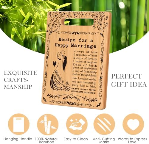 Wedding Gifts for Couples Marriage Cutting Boards Anniversary Newlywed Gift - Image 3