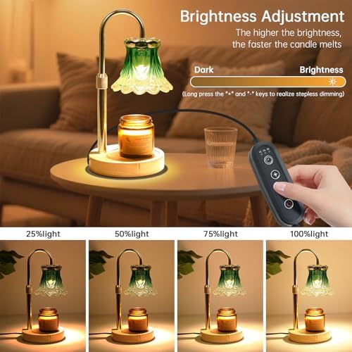 GEEZO Fragrance Candle Warmer Lamp，Electric Candle Warmer with Timer & Dimmer，Mom Christmas Birthday Gifts for Women, House Warming Gifts New Home Bedroom Decor - Image 5