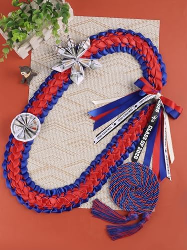 TFTAFAN Graduation Leis and Graduation Honor Cords Class of 2026 Graduation Ribbon Lei Graduation Necklace Braided Necklaces gift for Student Gifts Party Supplies - Image 5