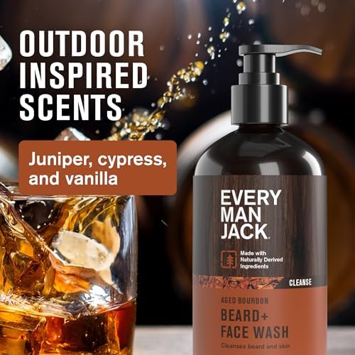Every Man Jack Complete Beard Care Kit for Men, Aged Bourbon, Gift Set - Image 4