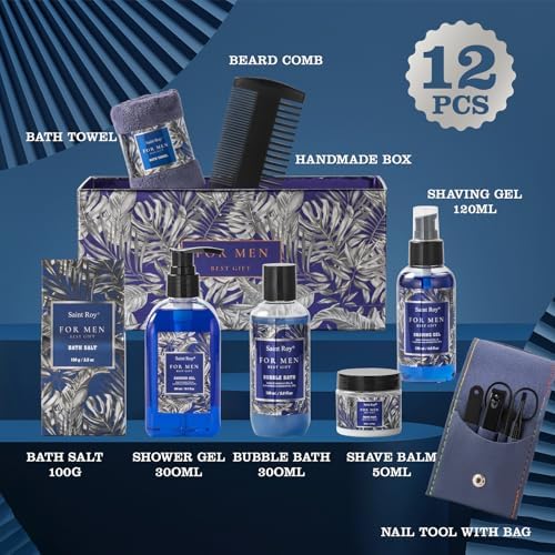 Mens Gift baskets, Birthday Gifts Spa Kit for Men Classic Perfume Bath Gift - Image 2