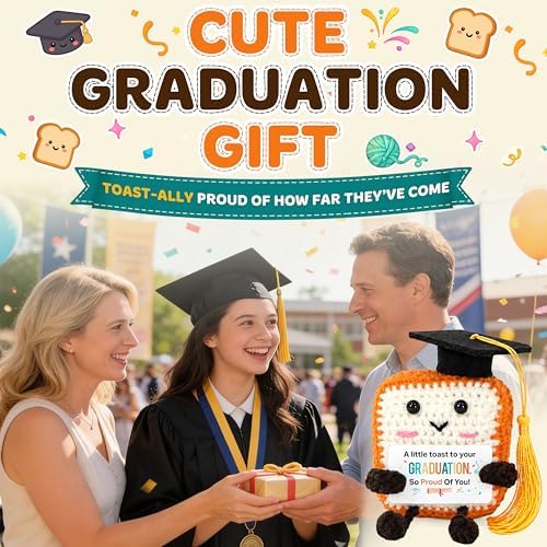 OASSIE 2026 Graduation Gifts - Emotional Support Crochet Toast - Image 2
