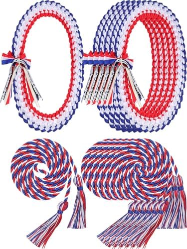 TFTAFAN Graduation Leis and Graduation Honor Cords Class of 2026 Graduation Ribbon Lei Graduation Necklace Braided Necklaces gift for Student Gifts Party Supplies by Unknown