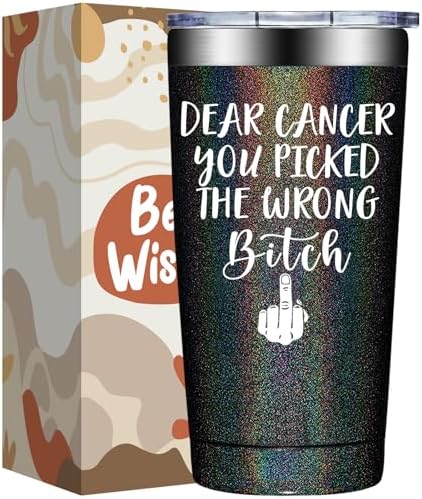 BIRGILT Breast Cancer Gifts for Women - After Breast Surgery Gifts for Women - Get Well Gift for Survivor Patients Female - 20oz Insulated Tumbler Cup by BIRGILT