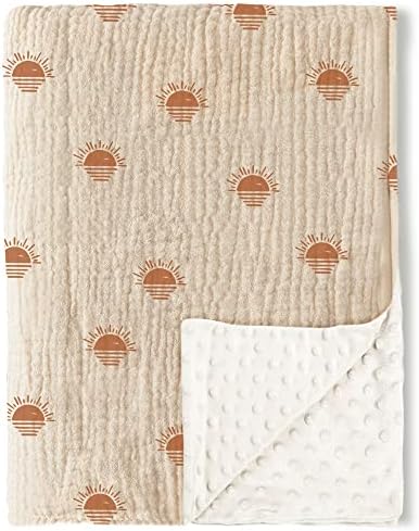 Konssy Soft Muslin Baby Blanket for Unisex Boys & Girls, 30 x 40 Inch by Konssy