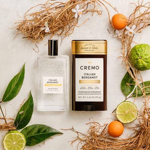 Cremo Mens Cologne Gift Set, Italian Bergamot – Includes Cologne & Antiperspirant Deodorant | Mens Gifts, Perfume for Men, Deodorant Men, Gifts for Him, Full Size - Image 4