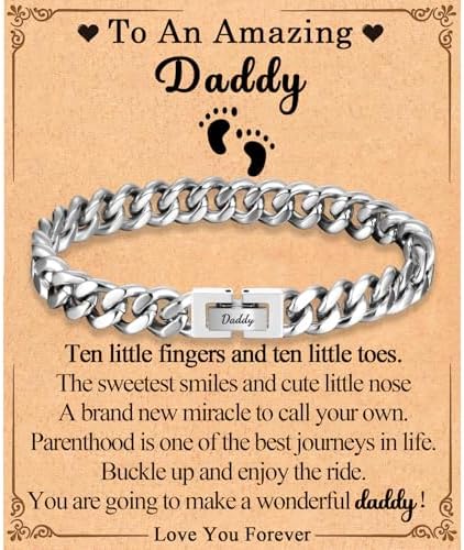 EFVISD Cuban Link Chain Bracelet Gifts for Boys Men Stocking Stuffers by EFVISD