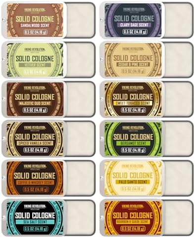 Viking Revolution Solid Cologne Set - 0.5 oz (12 Pack) by VikingRevolution