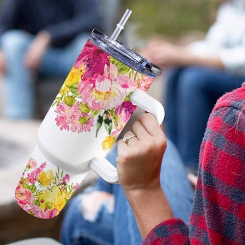 Personalized Mothers Day Birthday Gifts For Mom Grandma, Personalized 40 Oz Tumbler With Handle And Straw, Custom Mom Coffee Tumbler with Kids Names, Mom Gifts From Daughter Son, Grandma Gifts - Image 5