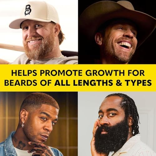 The Beard Club Beard Growth Kit for Men - Grooming Set with Growth Oil, Biotin Balm, Derma Roller, Boar Bristle Brush, Cleansing Spray and Straight Razor - 6 pc Gift Set for Facial Hair - Image 3