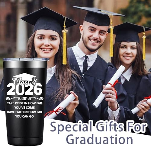 Grifarny Graduation Gifts Him, Boys 2026 - College, High School, Middle School Graduation Gifts for Men - Class of 2026 Graduate Tumbler Mug 20 oz - Image 4