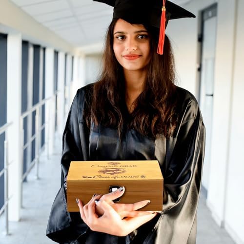 Graduation Memory Keepsake Box with Photo Custom 2026 Large Grad Card Box with Customized Picture Gift for Him Her for Graduate Grad High School Party(Yellow,Classic) - Image 5