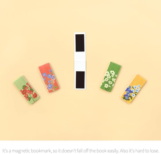 Magnetic Bookmarks Set - A (Olivia's Flowers Ver.3)