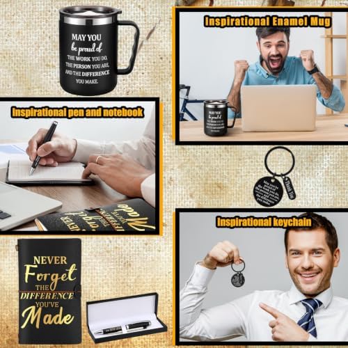 Shellwei 6 Pcs May You Be Proud Double Wall Mug Black Gift Set - Image 5