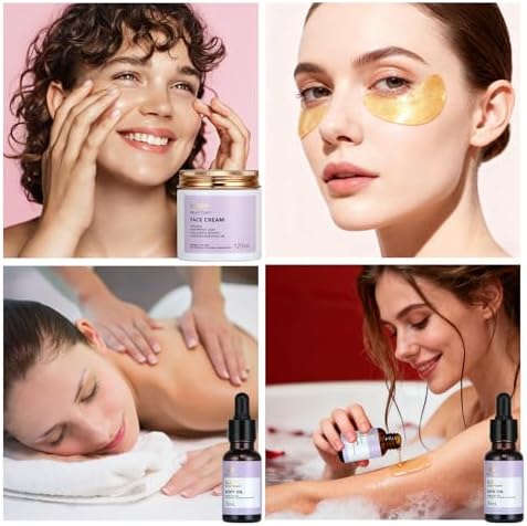Gifts for Women, 30Pcs Lavender Skin Care Gift Set for Women, Bath & Body Gifts Basket Set, Home Spa Self Care Gift, Essential Oil, Anniversary, Face Serum, Pampering Gift, Birthday, Christmas, Wife - Image 3