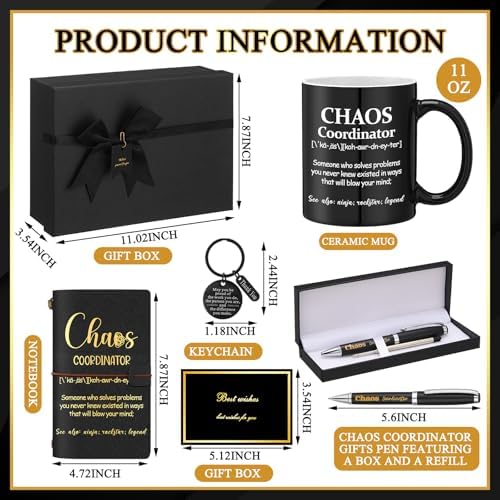 Shellwei 6 Pcs Chaos Coordinator Gifts Thank You Gifts for Men - Image 2